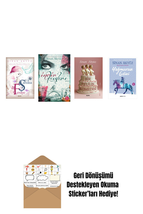 Alfa Yayıncılık Sinan Akyüz 4 Kitap Set + Okuma Sticker'Ları