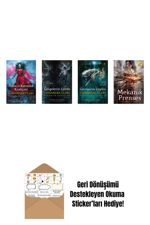 Artemis Yayınları Cassandra Clare 4 Kitap Set + Okuma Sticker'Ları
