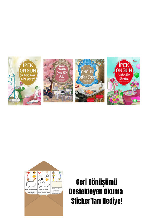 Artemis Yayınları İpek Ongun 4 Kitap Set + Okuma Sticker'Ları
