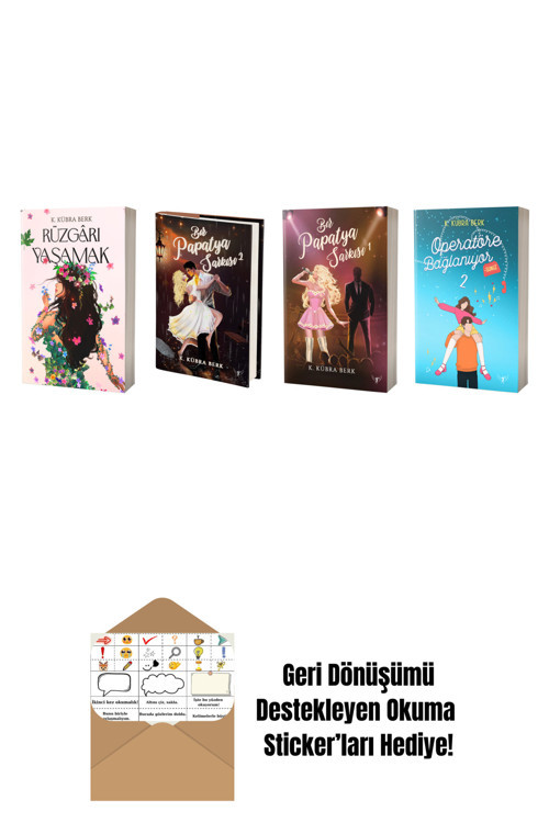 Artemis Yayınları K. Kübra Berk 4 Kitap Set + Okuma Sticker'Ları
