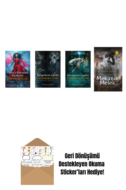 Artemis Yayınları Cassandra Clare 4 Kitap Set + Okuma Sticker'Ları