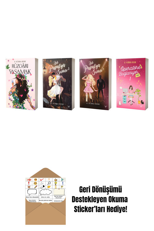 Artemis Yayınları K. Kübra Berk 4 Kitap Set + Okuma Sticker'Ları