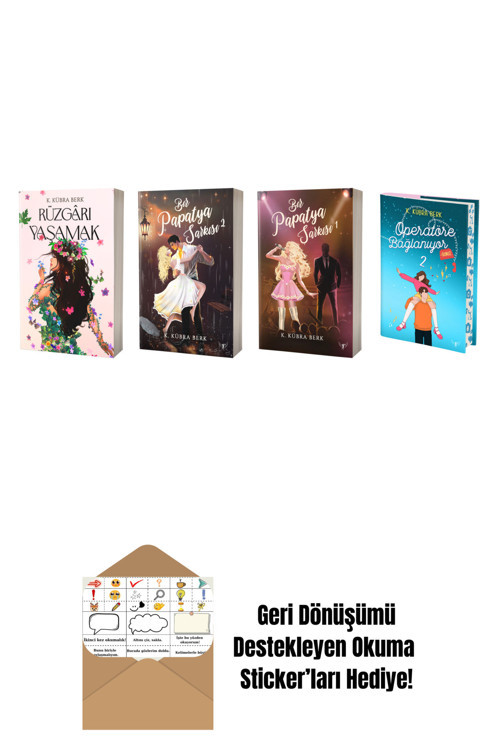 Artemis Yayınları K. Kübra Berk 4 Kitap Set + Okuma Sticker'Ları