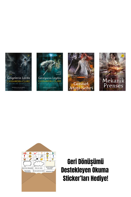 Artemis Yayınları Cassandra Clare 4 Kitap Set + Okuma Sticker'Ları