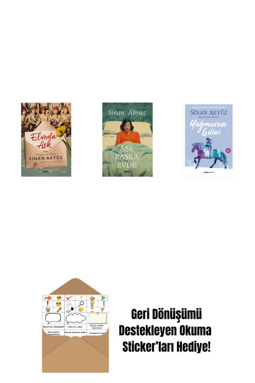 Alfa Yayıncılık Sinan Akyüz 3 Kitap Set + Okuma Sticker'Ları