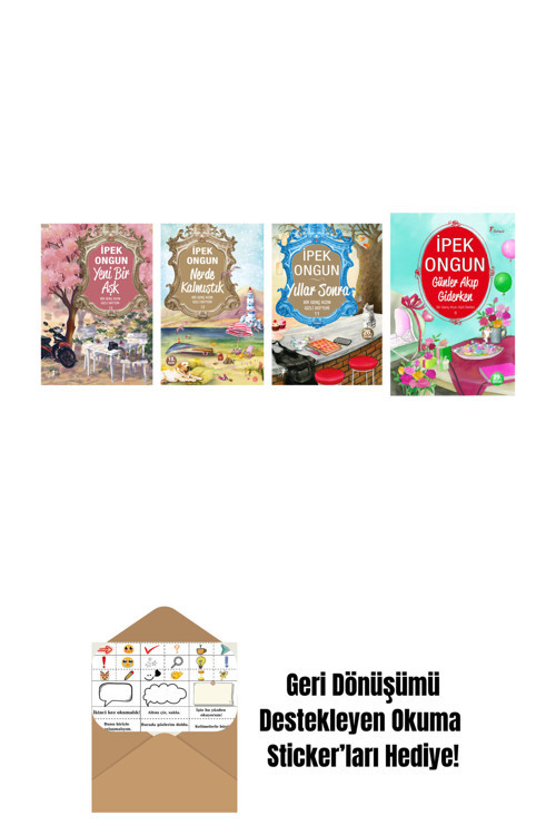 Artemis Yayınları İpek Ongun 4 Kitap Set + Okuma Sticker'Ları