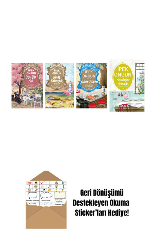 Artemis Yayınları İpek Ongun 4 Kitap Set + Okuma Sticker'Ları