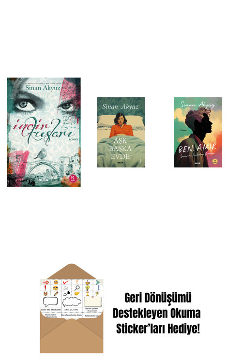 Alfa Yayıncılık Sinan Akyüz 3 Kitap Set + Okuma Sticker'Ları