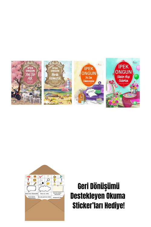 Artemis Yayınları İpek Ongun 4 Kitap Set + Okuma Sticker'Ları