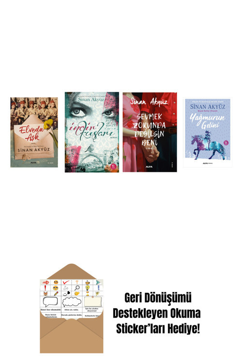 Alfa Yayıncılık Sinan Akyüz 4 Kitap Set + Okuma Sticker'Ları