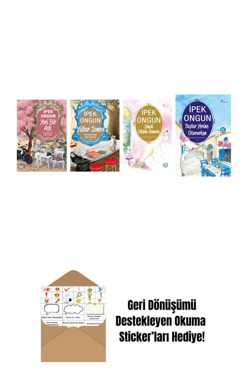 Artemis Yayınları İpek Ongun 4 Kitap Set + Okuma Sticker'Ları