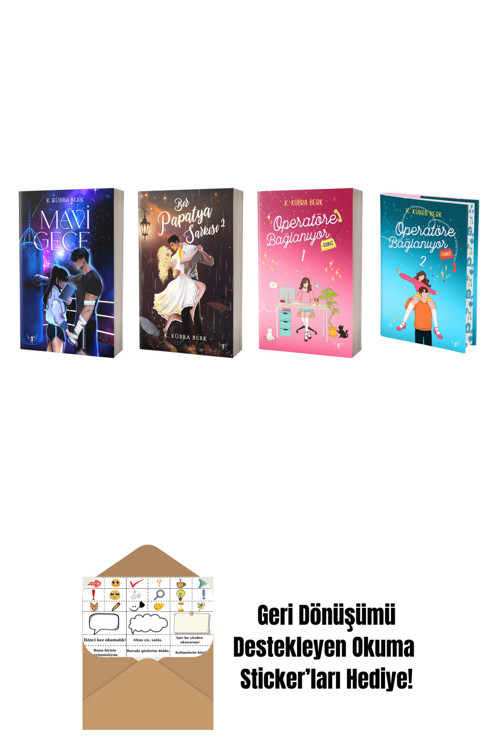 Artemis Yayınları K. Kübra Berk 4 Kitap Set + Okuma Sticker'Ları