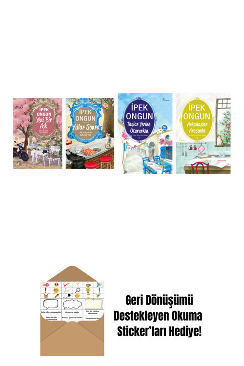 Artemis Yayınları İpek Ongun 4 Kitap Set + Okuma Sticker'Ları