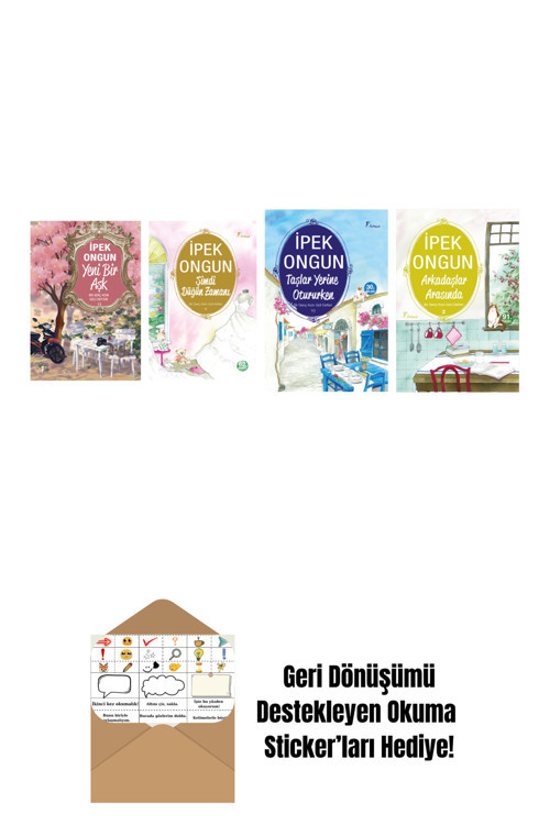 Artemis Yayınları İpek Ongun 4 Kitap Set + Okuma Sticker'Ları