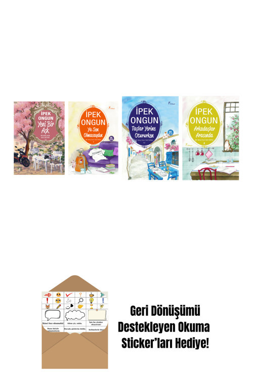 Artemis Yayınları İpek Ongun 4 Kitap Set + Okuma Sticker'Ları