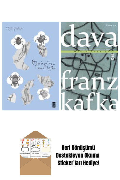 Timaş Yayınları Franz Kafka 2 Kitap Seti + Okuma Sticker'Ları