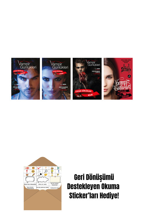 Artemis Yayınları L. J. Smith 4 Kitap Set + Okuma Sticker'Ları