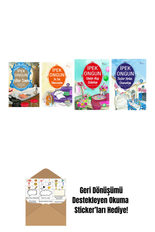Artemis Yayınları İpek Ongun 4 Kitap Set + Okuma Sticker'Ları