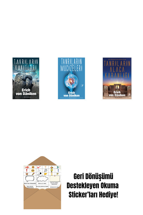 Artemis Yayınları Erich Von Daniken 3 Kitap Set + Okuma Sticker'Ları
