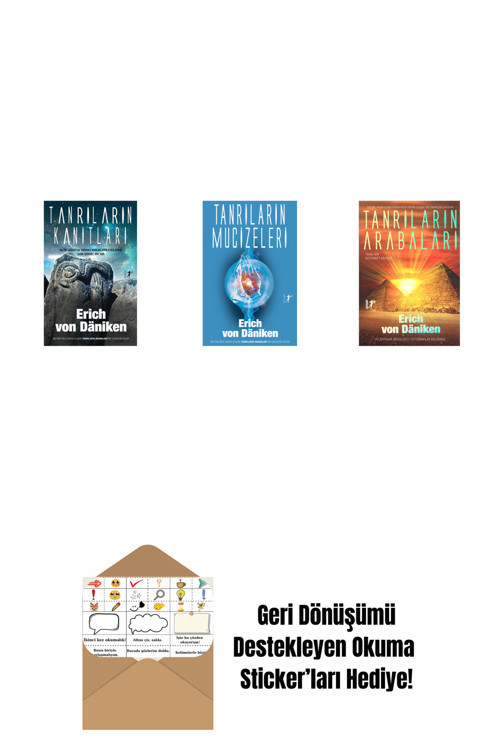 Artemis Yayınları Erich Von Daniken 3 Kitap Set + Okuma Sticker'Ları