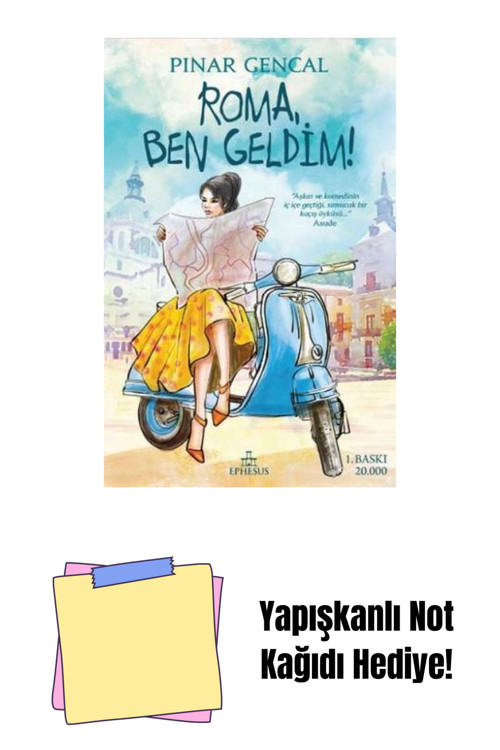 Ephesus Yayınları Roma,Ben Geldim!, Ciltli + Yapışkanlı Not Kağıdı
