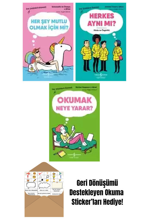 İş Bankası Kültür Yayınları Alfred 3 Kitap Seti + Okuma Sticker'Ları