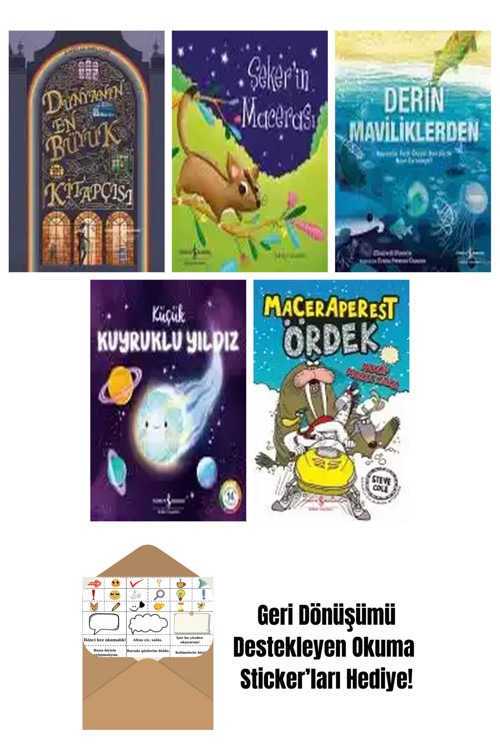 İş Bankası Kültür Yayınları Ahu Ayan 5 Kitap Seti + Okuma Sticker'Ları