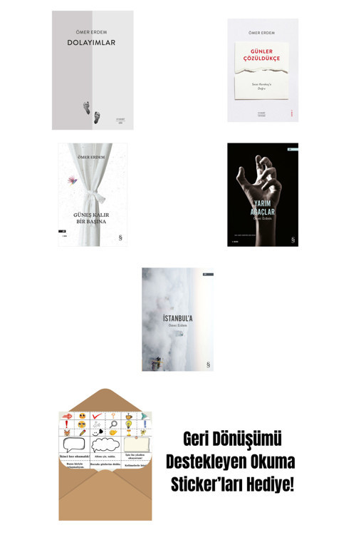 Everest Yayınları Ömer Erdem 5 Kitap Set + Okuma Sticker'Ları