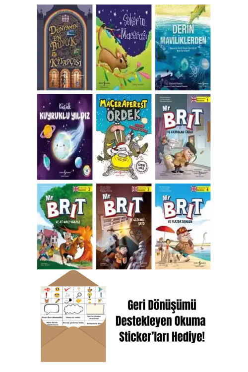 İş Bankası Kültür Yayınları Ahu Ayan 9 Kitap Seti + Okuma Sticker'Ları