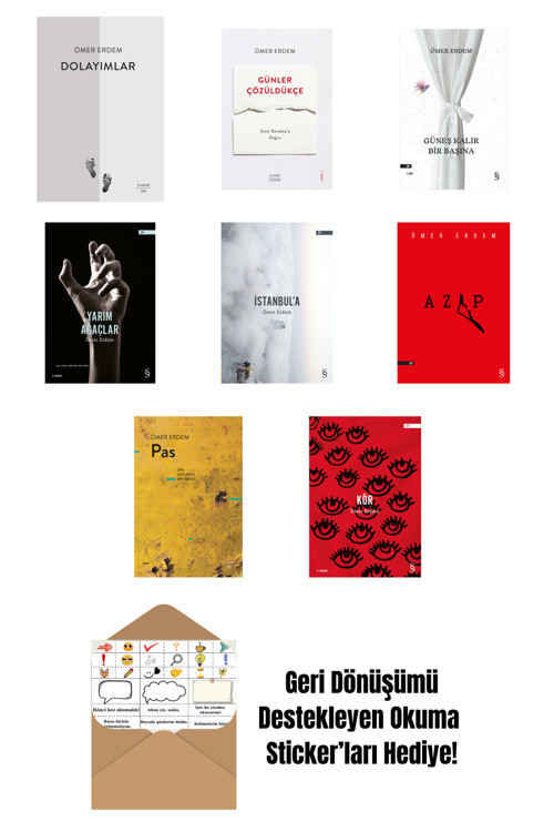 Everest Yayınları Ömer Erdem 8 Kitap Set + Okuma Sticker'Ları