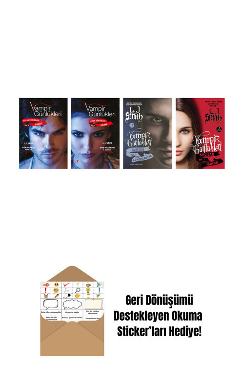 Artemis Yayınları L. J. Smith 4 Kitap Set + Okuma Sticker'Ları