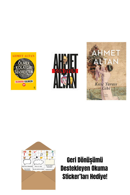 Everest Yayınları Ölmek Kolaydır Sevmekten (Okumayan Kalmasın) + Son Oyun + Kılıç Yarası Gibi + Okuma Sticker'Ları