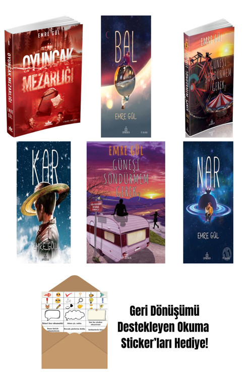 Ephesus Yayınları Emre Gül 6 Kitap Seti + Okuma Sticker'Ları