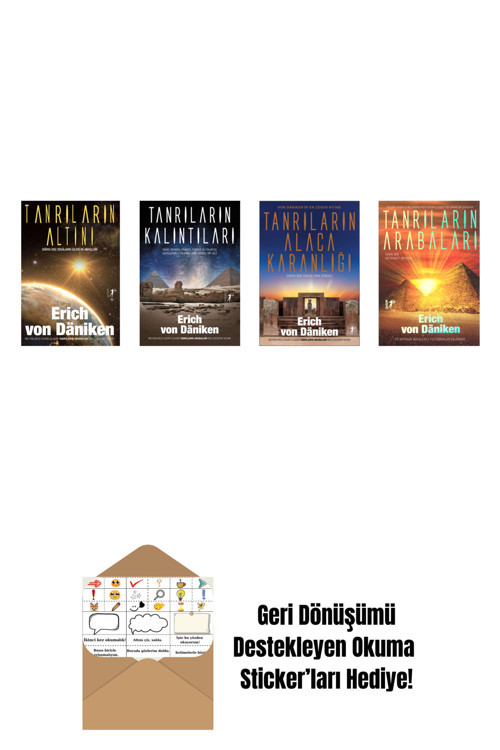Artemis Yayınları Erich Von Daniken 4 Kitap Set + Okuma Sticker'Ları