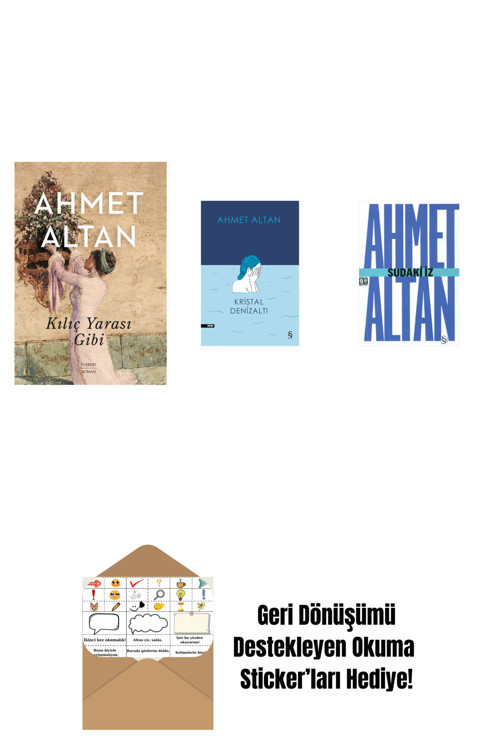 Everest Yayınları Kılıç Yarası Gibi + Kristal Denizaltı + Sudaki İz (Cep Boy) + Okuma Sticker'Ları