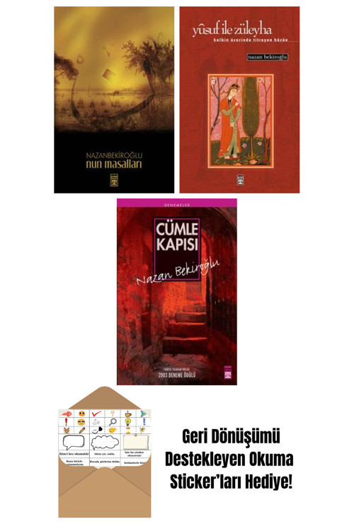 Timaş Yayınları Nazan Bekiroğlu 3 Kitap Seti + Okuma Sticker'Ları