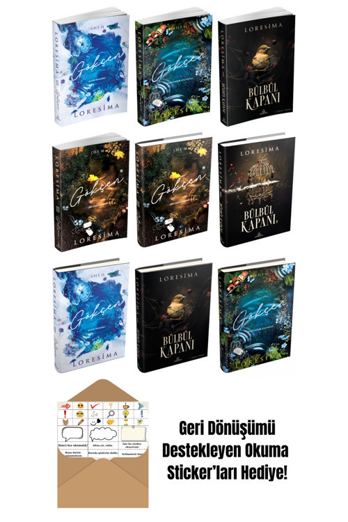 Ephesus Yayınları Loresima 9 Kitap Seti + Okuma Sticker'Ları