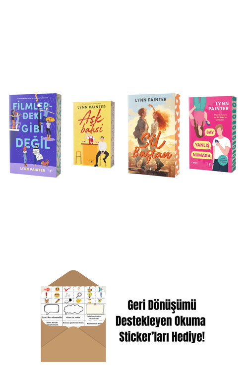 Artemis Yayınları Lynn Painter 4 Kitap Set + Okuma Sticker'Ları