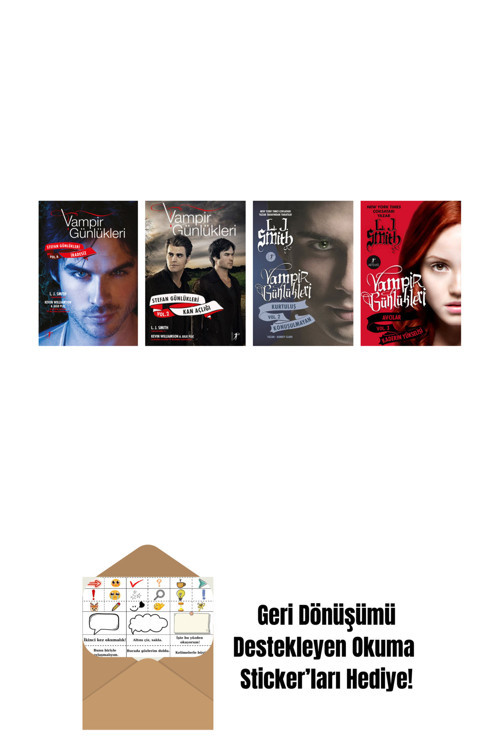 Artemis Yayınları L. J. Smith 4 Kitap Set + Okuma Sticker'Ları