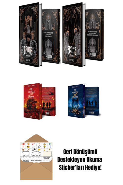 Ephesus Yayınları Özge Naz 4 Kitap Seti + Okuma Sticker'Ları
