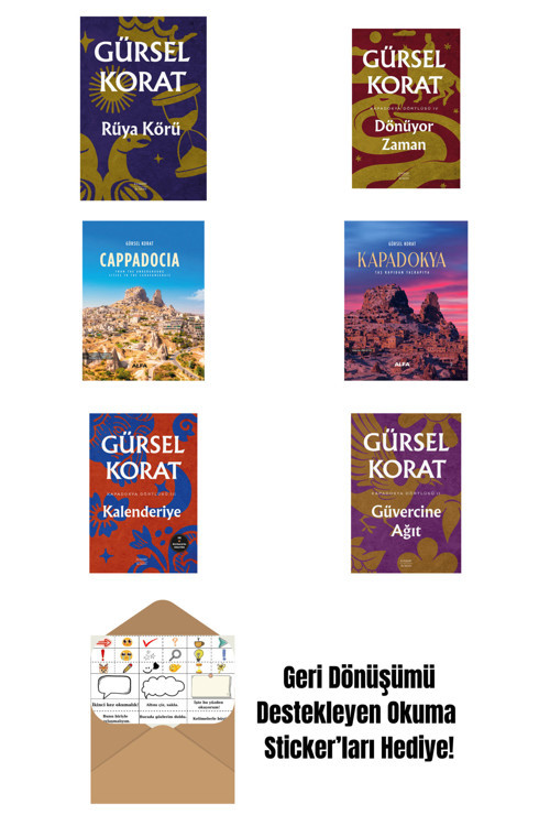 Everest Yayınları Gürsel Korat 6 Kitap Set + Okuma Sticker'Ları