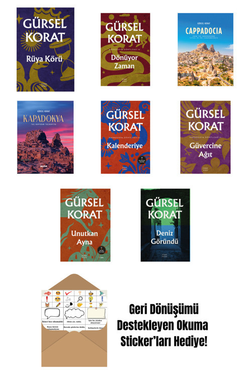 Everest Yayınları Gürsel Korat 8 Kitap Set + Okuma Sticker'Ları
