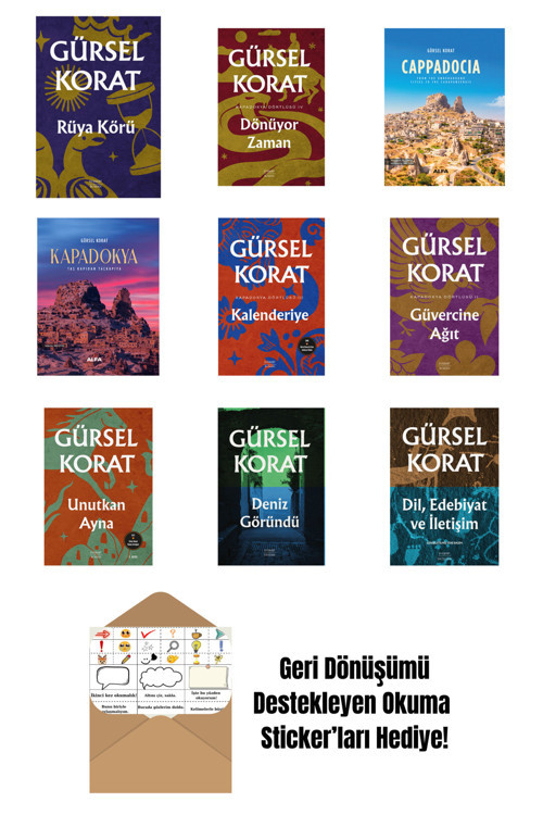 Everest Yayınları Gürsel Korat 9 Kitap Set + Okuma Sticker'Ları