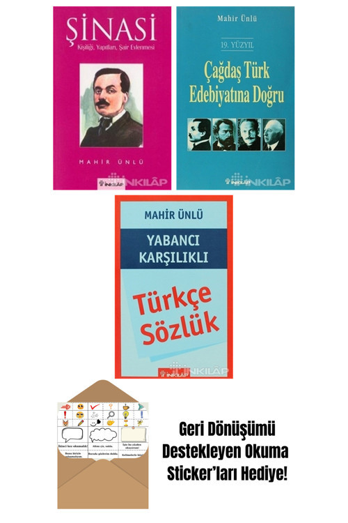 İnkılap Kitabevi Yayınevi Mahir Ünlü 3 Kitap Seti + Okuma Sticker'Ları