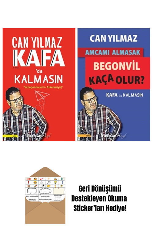 İnkılap Kitabevi Yayınevi Can Yılmaz 2 Kitap Seti + Okuma Sticker'Ları