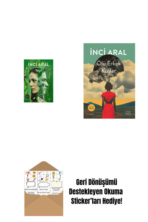 Everest Yayınları Yeşil + Ölü Erkek Kuşlar + Okuma Sticker'Ları