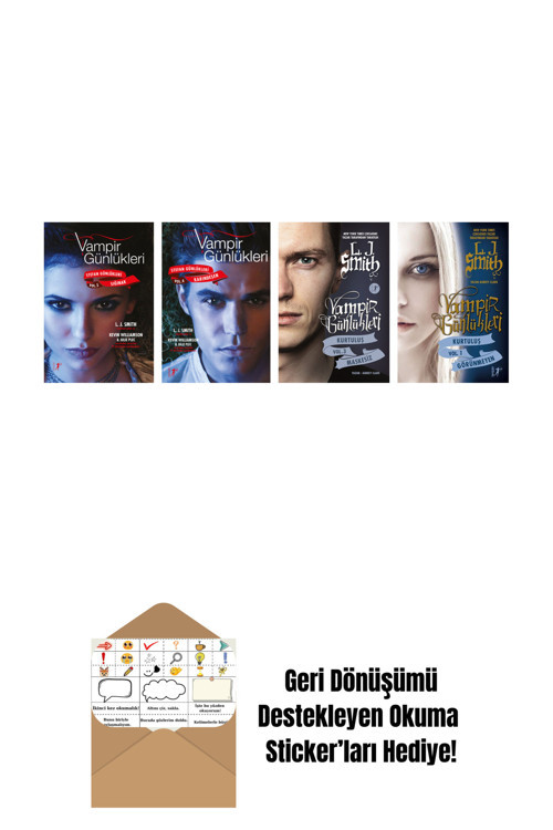 Artemis Yayınları L. J. Smith 4 Kitap Set + Okuma Sticker'Ları