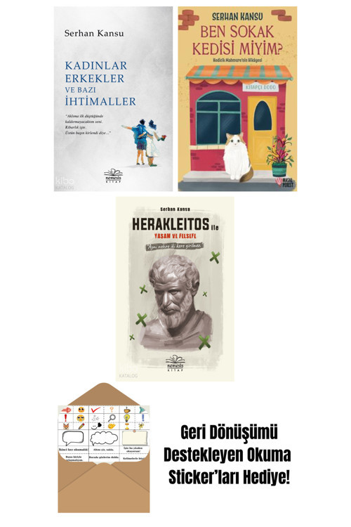 Epsilon Yayınevi Serhan Kansu 3 Kitap Seti + Okuma Sticker'Ları