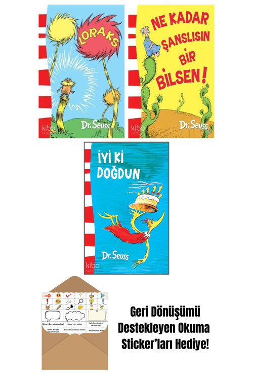 Epsilon Yayınevi Seuss 3 Kitap Seti + Okuma Sticker'Ları