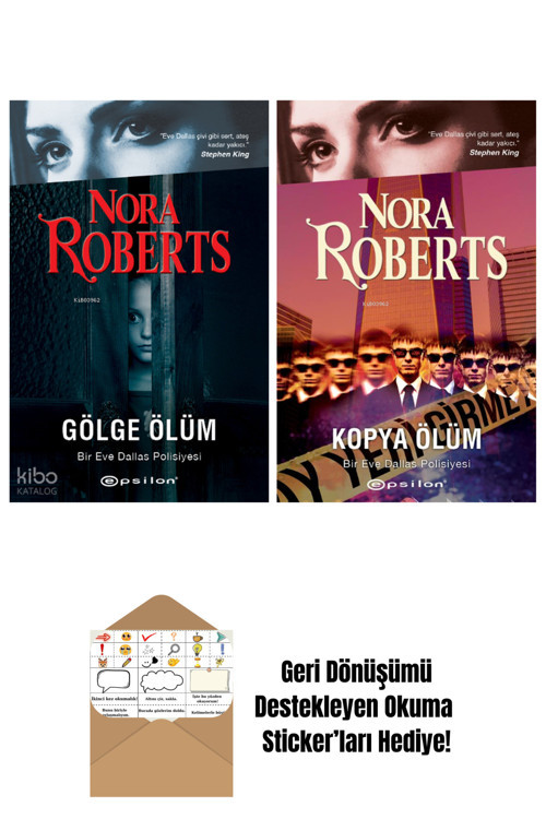 Epsilon Yayınevi Nora Roberts 2 Kitap Seti + Okuma Sticker'Ları